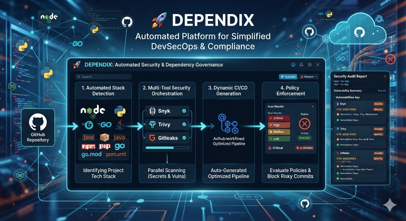 Dependix DevSecOps security automation visualization